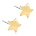 thumbnail image 1 of Blomdahl | Hypoallergenic | Golden Titanium Star Stud Earrings | Best Choice For Sensitive Ears, 1 of 3