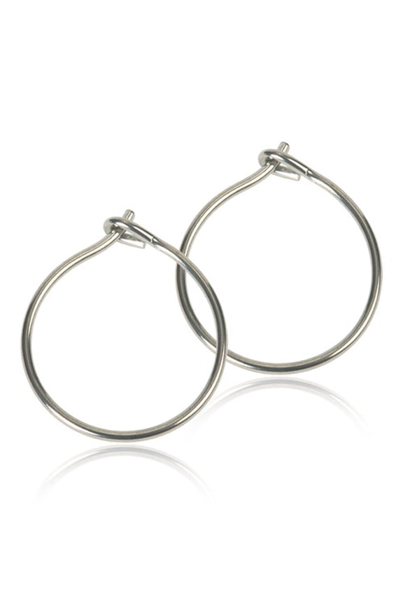 | Hypoallergenic | Natural Titanium Safety Ear Rings | Best Choice For Sensitive Ears