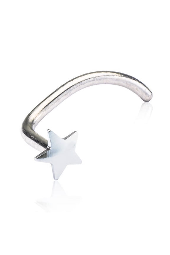 | Hypoallergenic | Silver Titanium Star Nose Jewelry | Best Choice For Sensitive Skin