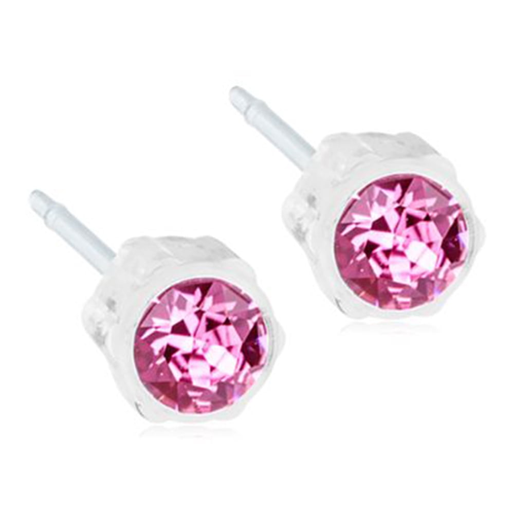 Blomdahl Medical Plastic Swarovski Crystal Studs view 2
