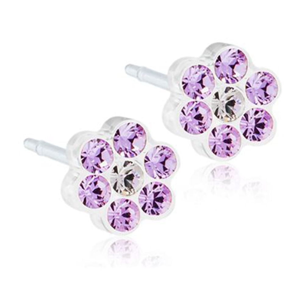 Blomdahl | Nickel Free | Medical Plastic 5mm Daisy Stud Earrings | Best Choice For Sensitive Ears