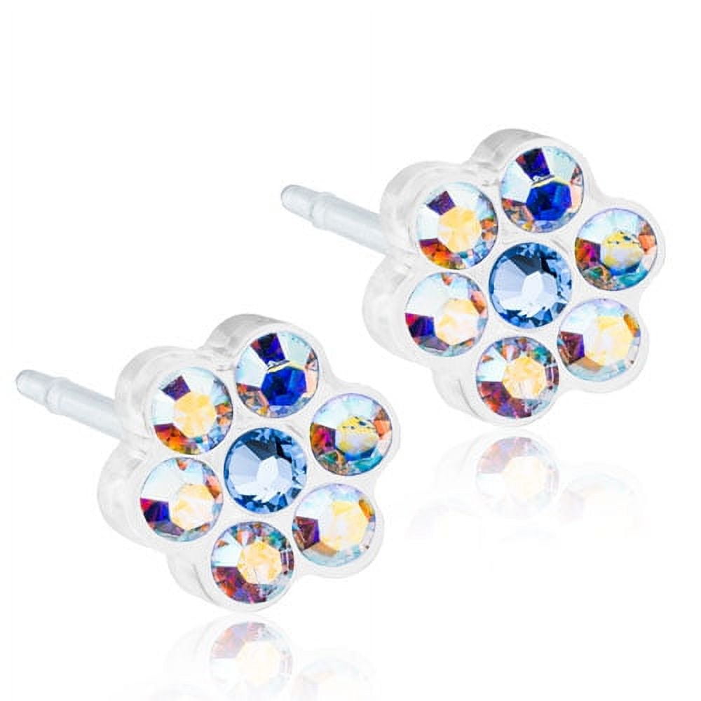 Blomdahl | Nickel Free | Medical Plastic 5mm Daisy Crystal Stud ...