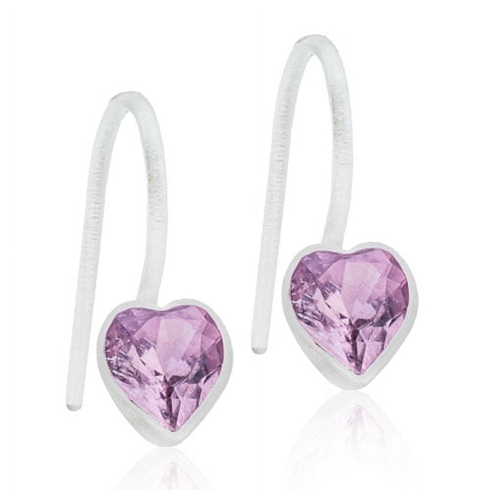 Blomdahl | Nickel Free | Medical Plastic Heart Crystal Pendant Earrings | Best Choice For Sensitive Ears