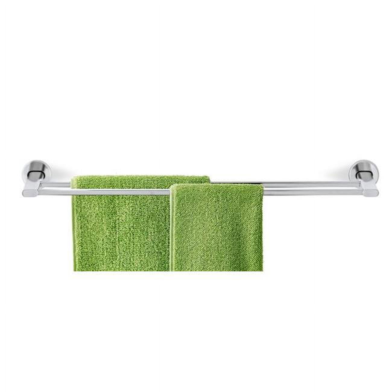 Matte Stainless Steel Wall Mounted Twin Towel Bar