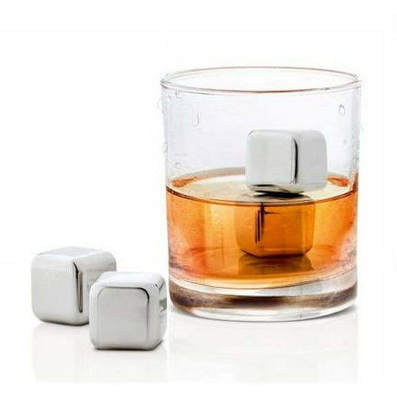 Blomus 63539 Stainless Steel Ice Cubes, Set of 4