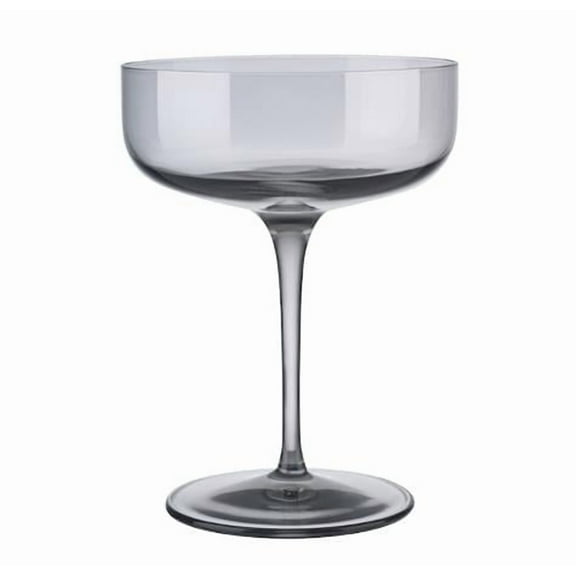 Blomus 63933 10 oz Fuum Champagne Saucer Glass, Smoke - Set of 4