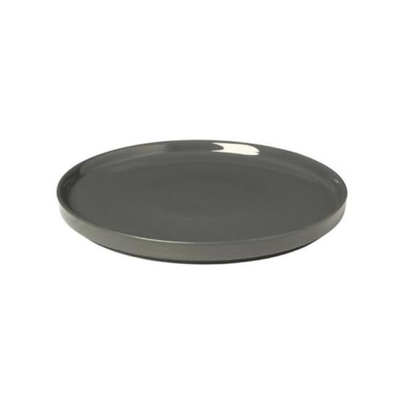 Blomus 63962.4 8 in. Pilar Dessert Plate, Pewter - Set of 4