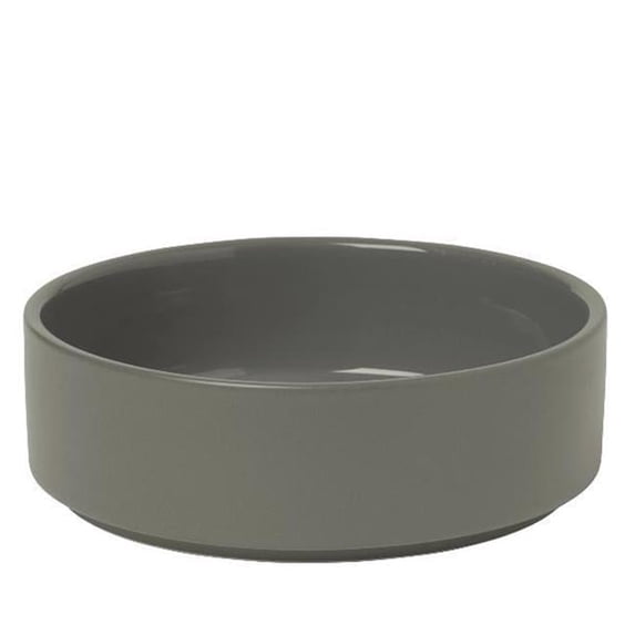 Blomus 63979.4 6 in. Pilar Shallow Bowl, Pewter - Set of 4