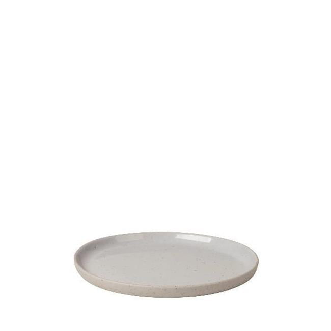 Sablo 5.5" Gray Ceramic Round Side Plates, Set of 4