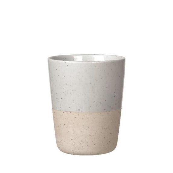 Blomus 64113.4 8.5 oz Sablo Ceramic Stoneware Handleless Mug, Set of 4