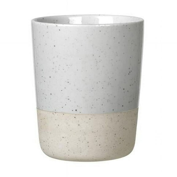 Blomus 64159 8.8 oz Sablo Ceramic Thermo Mugs, Cloud - Set of 2