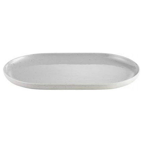 Blomus 64381 13.8 in. Sablo Oval Serving Plate, Cloud