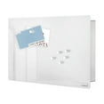 thumbnail image 1 of Blomus 65363 Matt Stainless Steel White Glass Magnet Board with Hook Organizer, 20 x 30 cm, 1 of 2