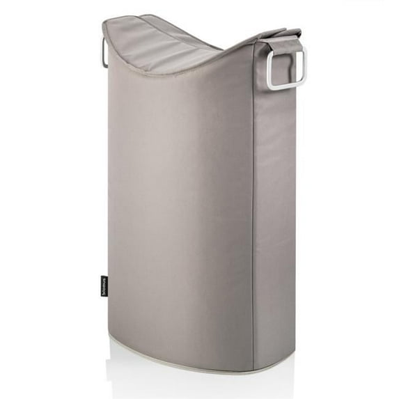 Blomus 65386 Aluminum Matt Laundry Bin, Taupe