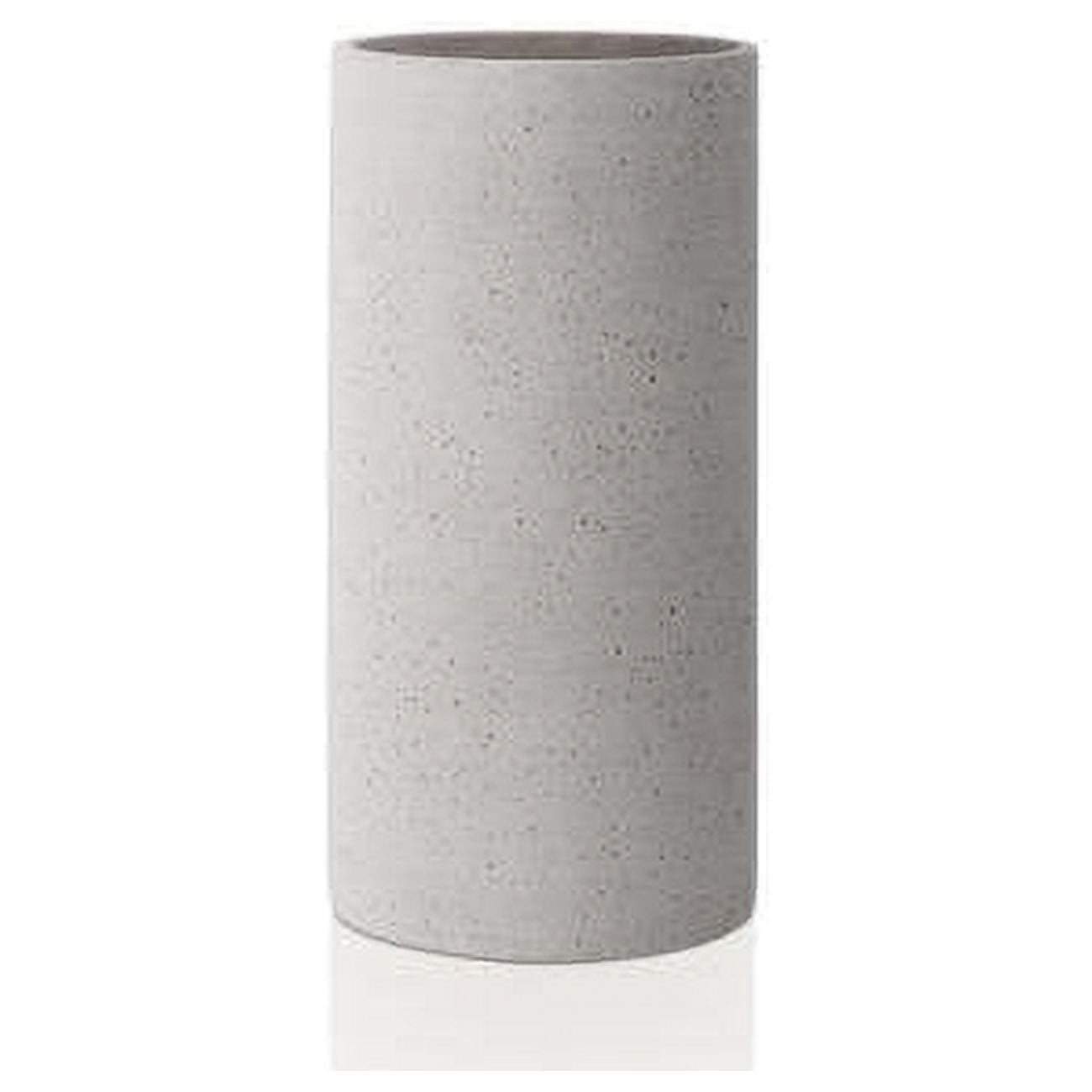 Minimalist Light Grey Polystone Table Vase with Non-Slip Base