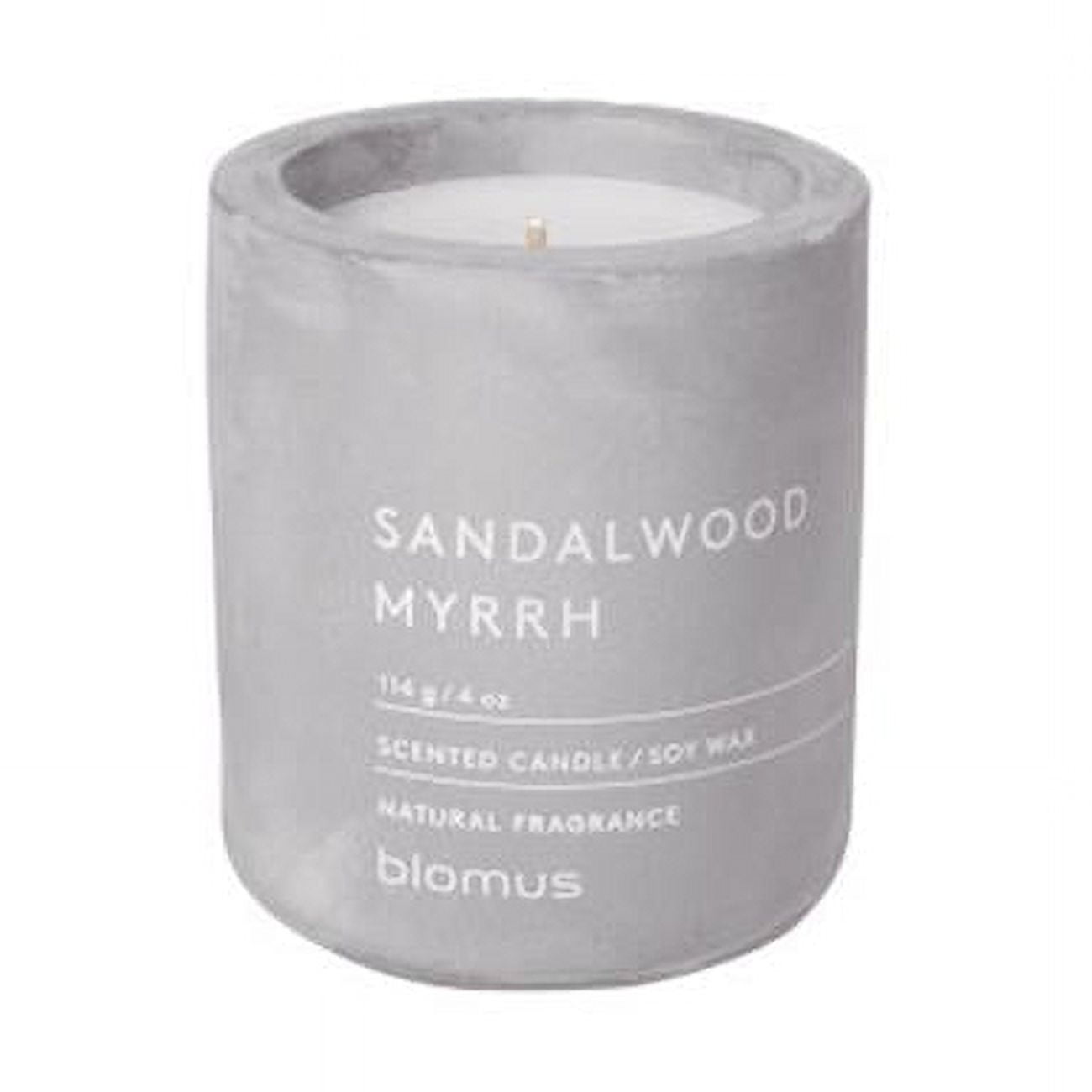 Soy Lavender & White Scented 4 oz Candle in Concrete Jar