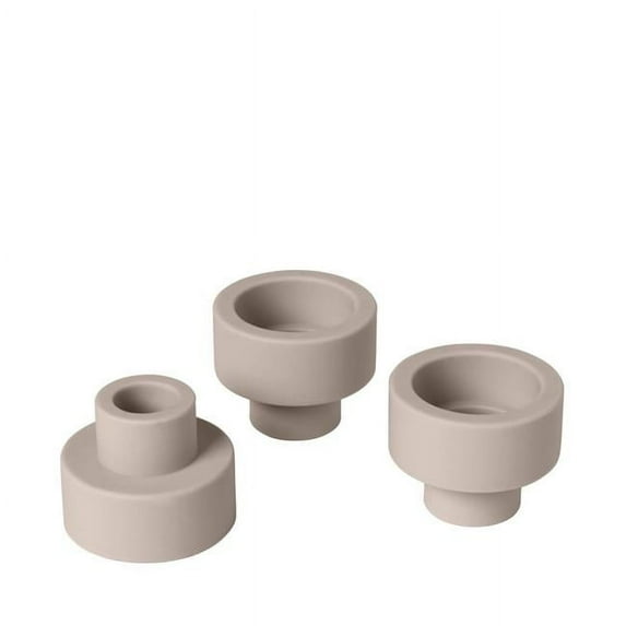 Blomus 65783 Trio Candle or Tealight Holder, Rose Dust - Pack of 3