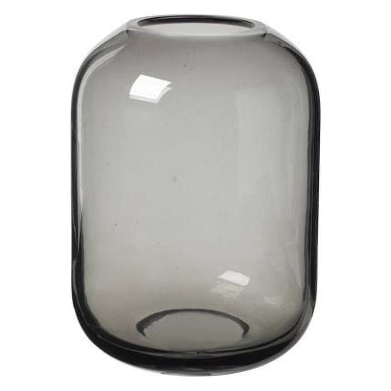 Blomus 65817 8 x 6 in. Ovalo Vase, Clear Grey