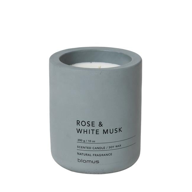 Lavender Bliss White Soy Scented Candle in Concrete Jar