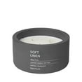 thumbnail image 1 of Blomus 65958 Fraga Scented Candle in Concrete Container, Magnet - Soft Linen - 3 Wick, 1 of 1