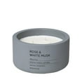 thumbnail image 1 of Blomus 65959 Fraga Scented Candle in Concrete Container, Flintstone - Rose & White Musk - 3 Wick, 1 of 1