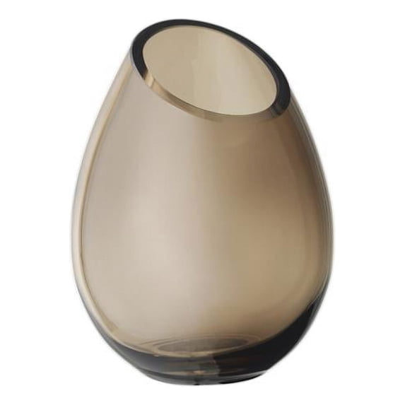 Blomus 65964 Drop Handblown Colored Glass Vase, Coffee - Small