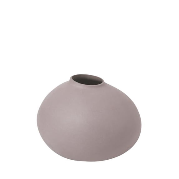 Blomus 65972 5.1 x 7 x 6.7 in. Nona Porcelain Vase, Bark