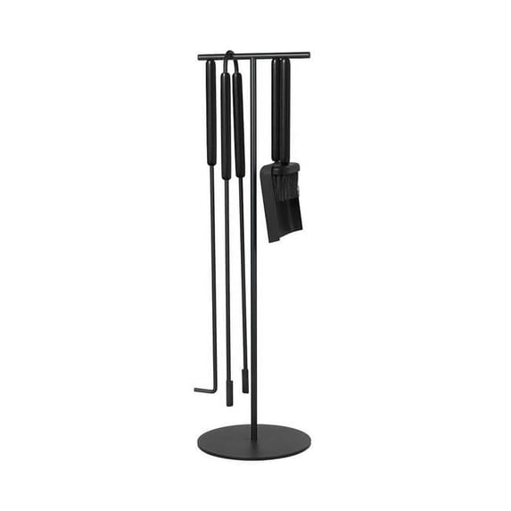 Blomus 66154 Ashi Fireplace Tool Set, Black - 5 Piece