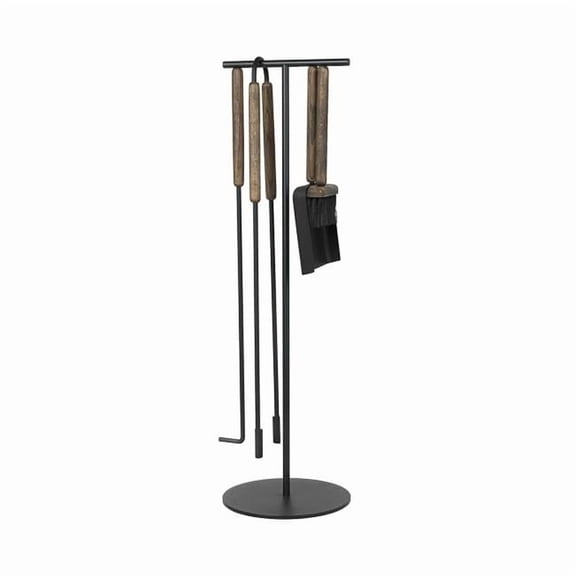 Blomus 66155 Ashi Fireplace Tool Set, Brown - 5 Piece