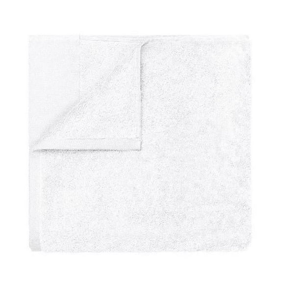Blomus 66296 12 x 20 in. Riva Organic Terry Bath Towel, White - Set of 2