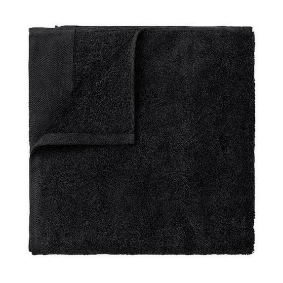 Blomus 66300 20 x 39 in. Riva Organic Terry Bath Towel, Black