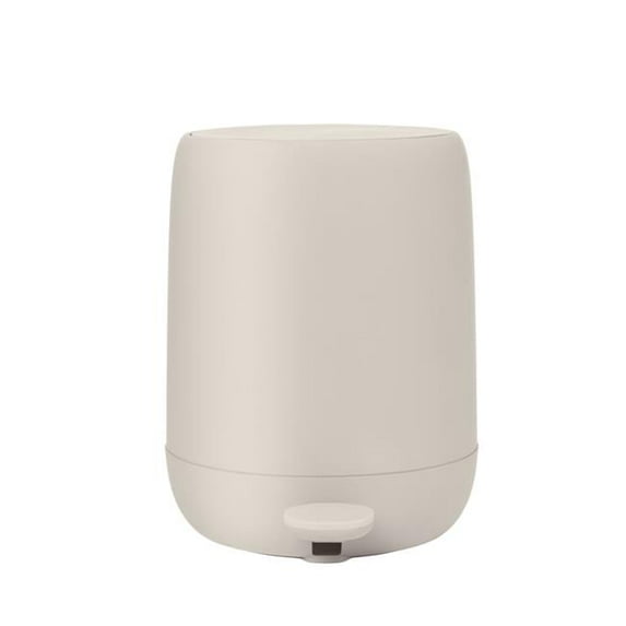 Blomus 66324 0.8 gal Sono Pedal Bin Wastepaper Basket, Moonbeam Beige