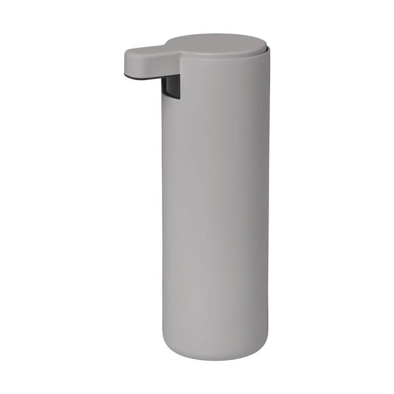 Gray Titanium-Coated Steel Soap Dispenser