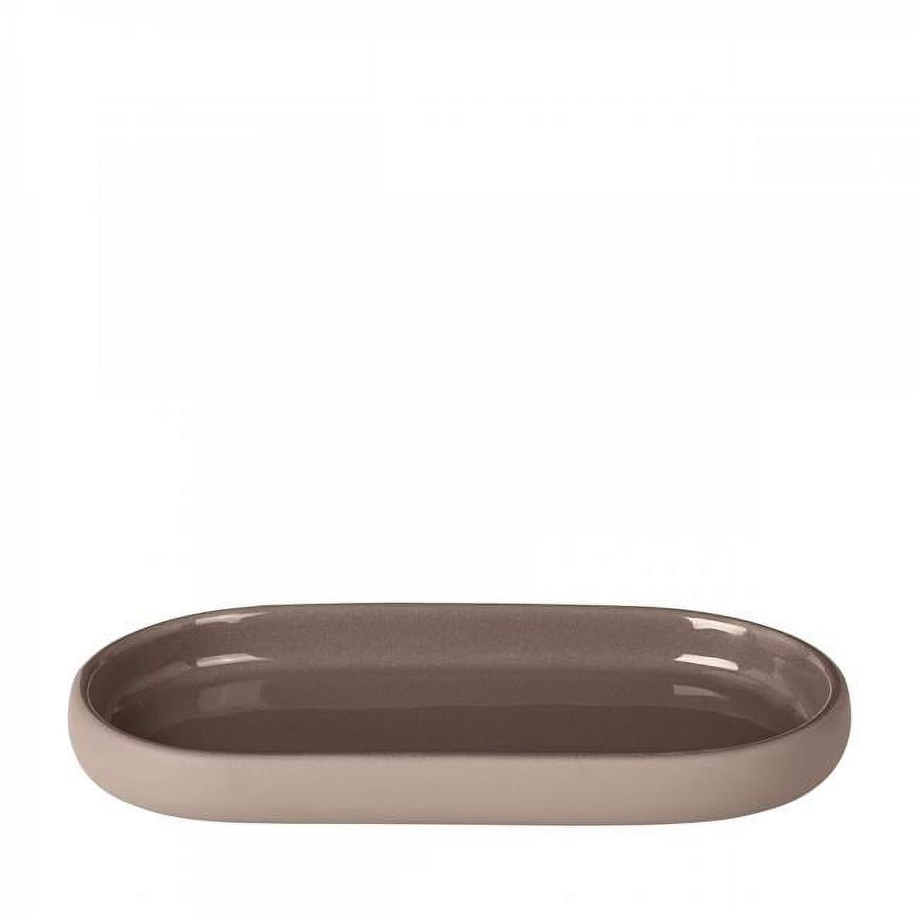 Misty Rose Sono Freestanding Bathroom Tray in Magnet Charcoal