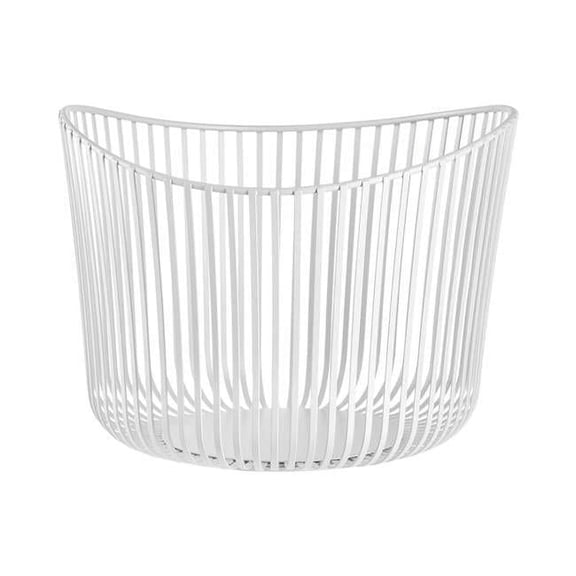 Blomus 66431 Modo Storage Basket, White Powder Coated Steel