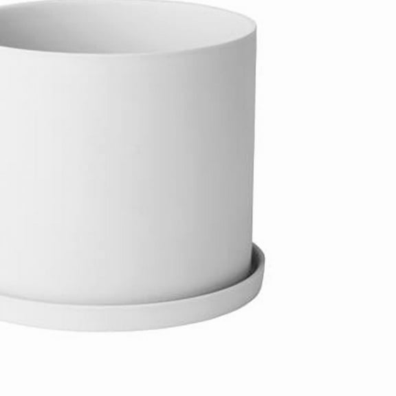 Blomus 66516 4.5 x 5.9 in. Nona Herb Pot, White
