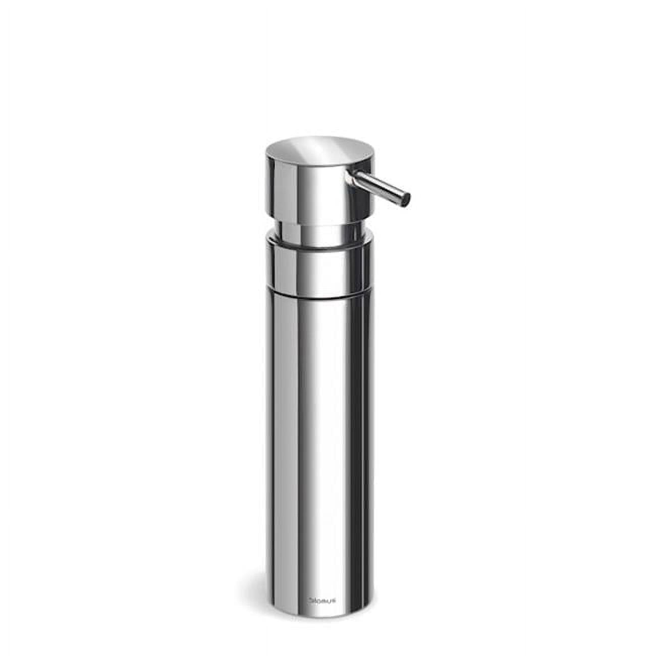 Polished Stainless Steel Modern Soap Dispenser, 3.3 oz