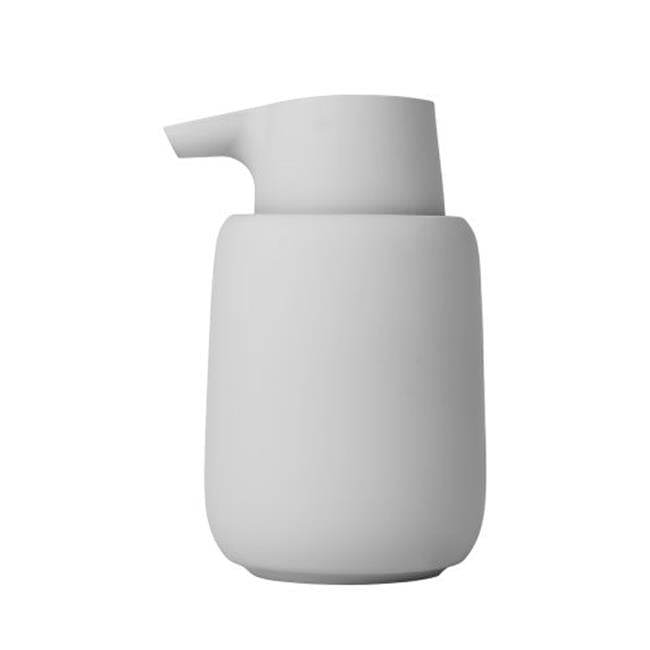 Light Gray Ceramic Matte Soap Dispenser