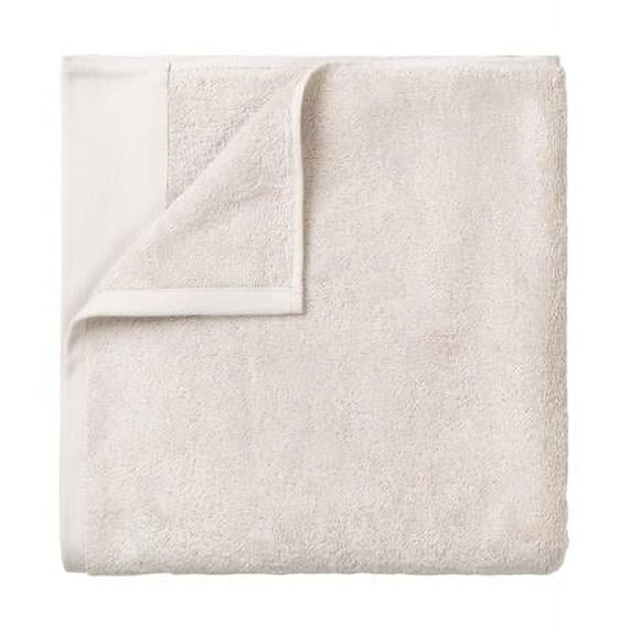 Blomus 69125 20 x 39 in. Riva Organic Terry Cloth Hand Towel, Moonbeam - Extra Large