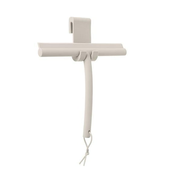 Blomus 69201 12.25 x 9.5 x 1.75 in. Vipo Shower Squeegee with Hanger, Moonbeam