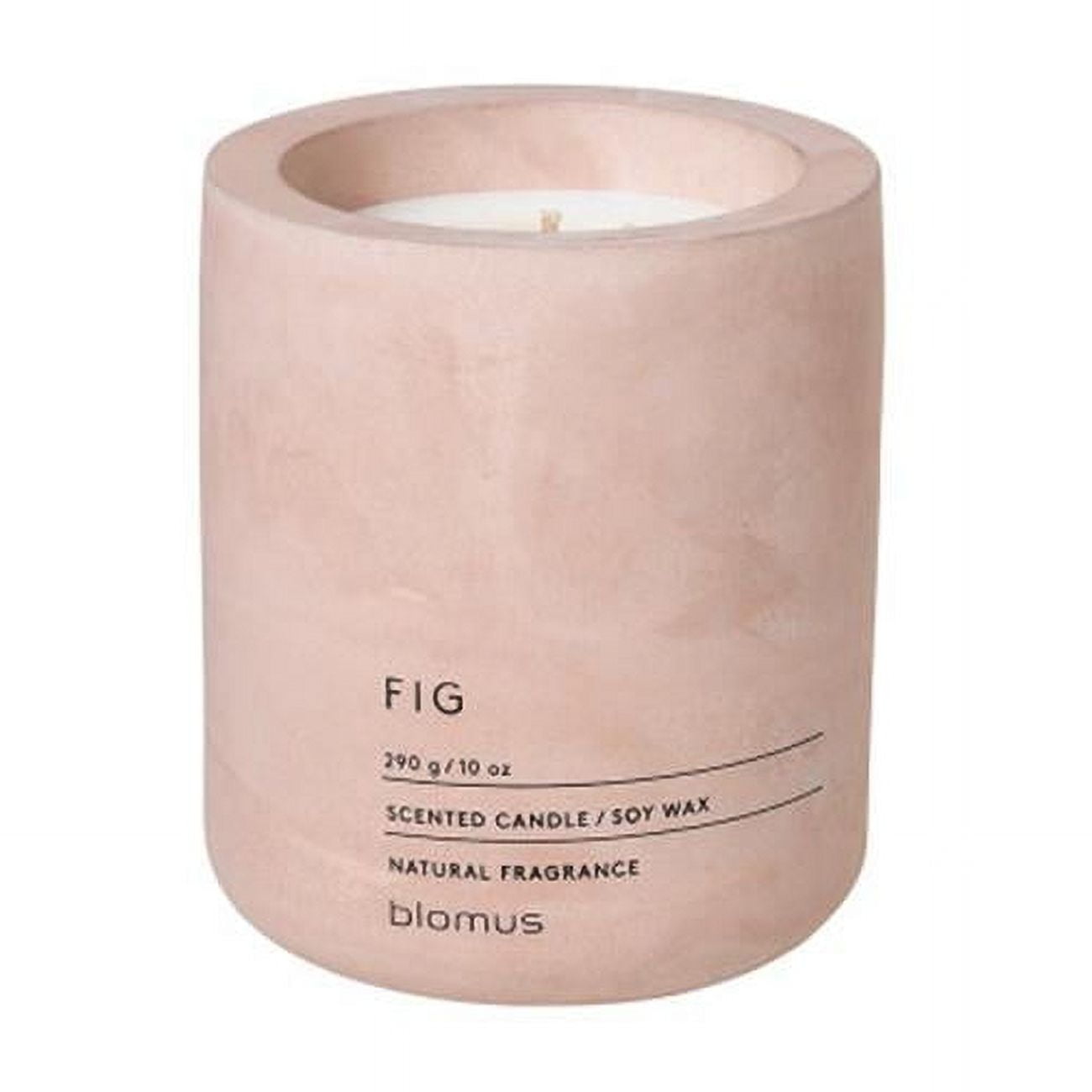Lavender & White Soy Scented Candle in Concrete Jar, 10 oz