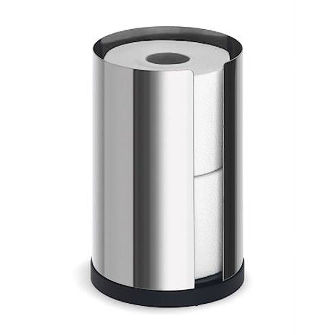 Polished Stainless Steel Freestanding Toilet Paper Holder