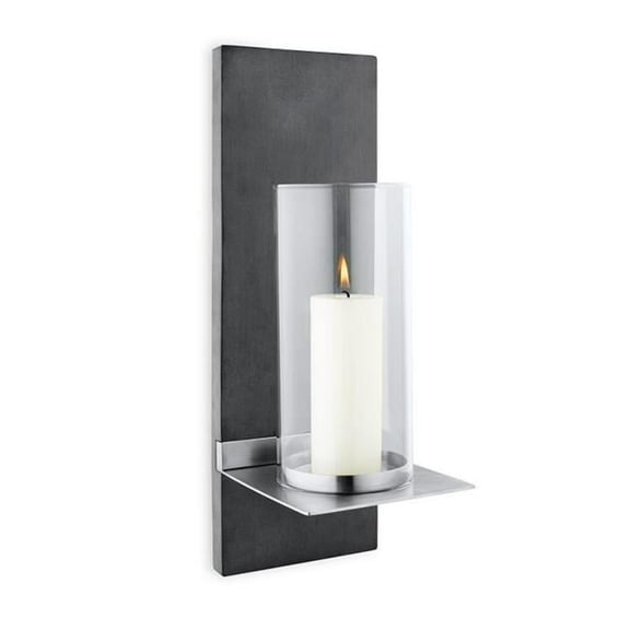Blomus Small Wall Candle Holder with Candle - White