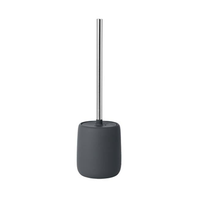 Sono Silk Matte Ceramic and Silicone Toilet Brush and Holder