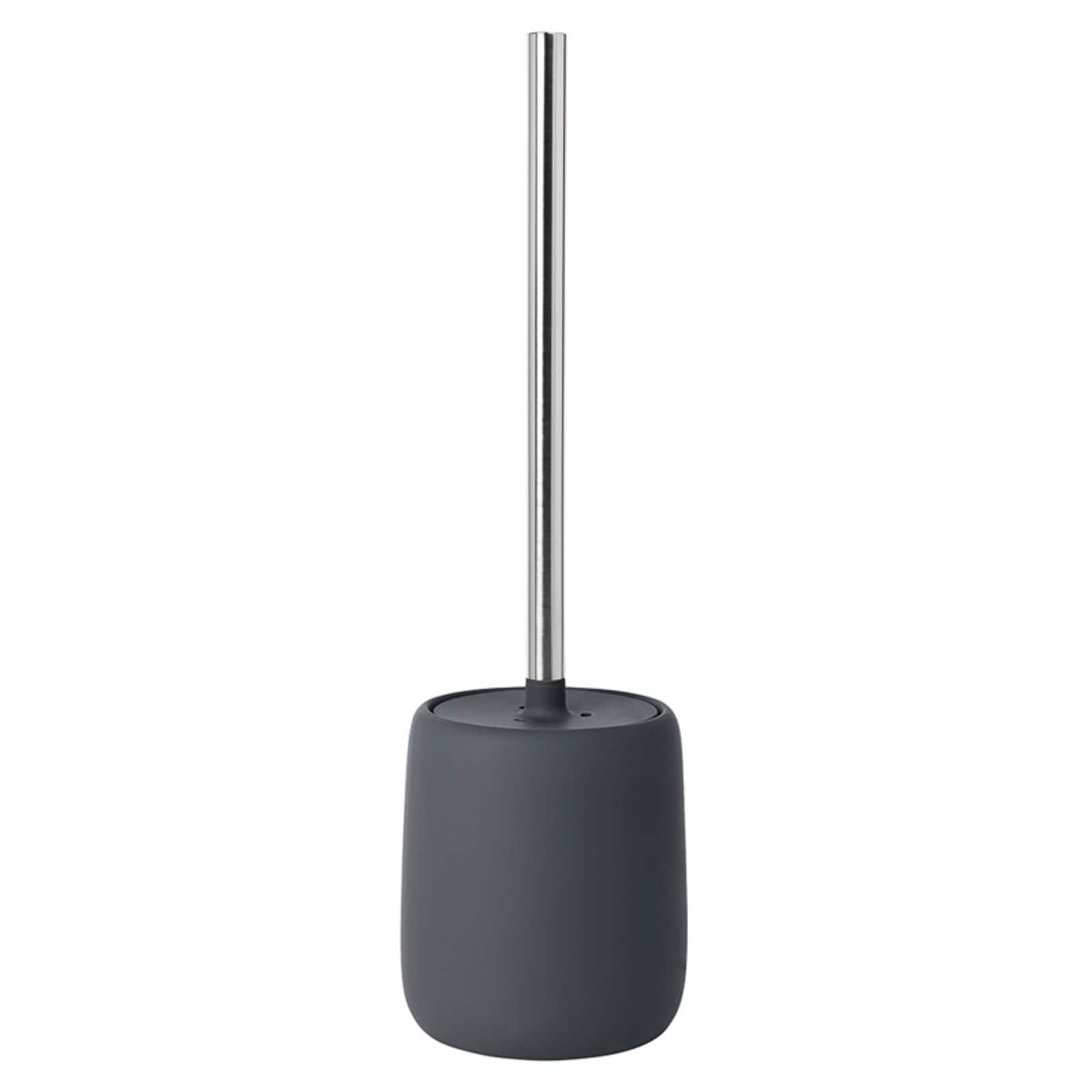 Sono Silk Matte Ceramic and Silicone Toilet Brush and Holder