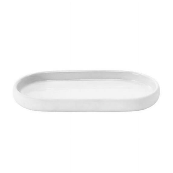 Blomus Sono Oval Tray - White - 3.875 x 7.5 in.