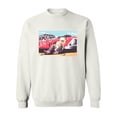 thumbnail image 1 of Blond Girl And Racing Car Sweatshirt Women -Image by Shutterstock, Female x-Large, 1 of 4