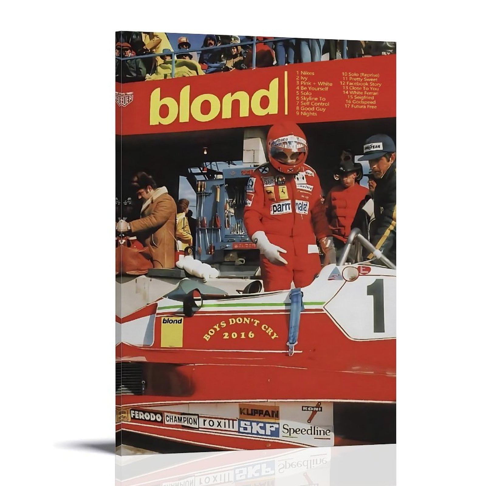 Blond Racing Poster Blond Painting Vintage Poster Picture Print Wall Art Poster Painting ...