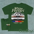 thumbnail image 1 of Blond White Ferrari T-shirt, Trendy Graphic Shirt, Frank ocean Blond Tee, Forest Green Color, Size 3XL, 1 of 4