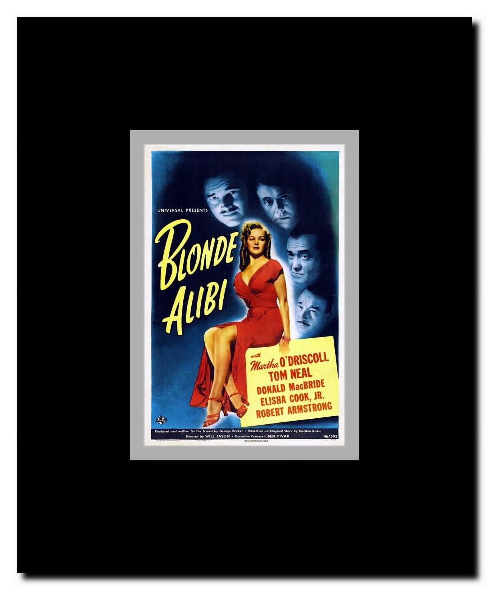 Blonde Alibi Framed Movie Poster